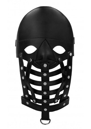 Ouch! Pain Leather Male Mask - Black