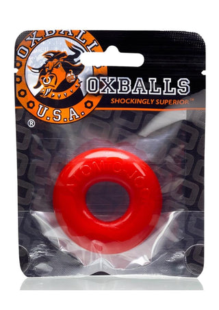 Oxballs Atomic Jock Do-Nut-2 Fatty Cock Ring - Red - Large