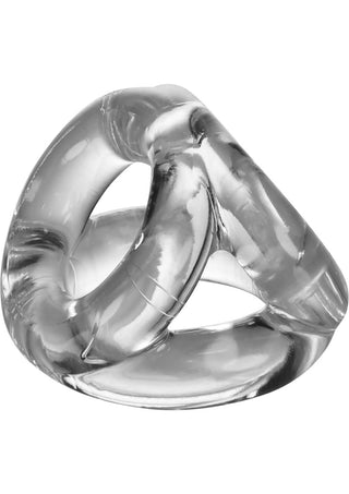 Oxballs Atomic Jock Tri-Sport Cock Ring - Clear