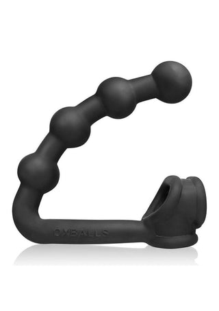 Oxballs Buttballs Silicone Cock Sling-2 with Attached Butt Plug