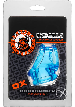 Oxballs Cocksling-2 Cock and Ball Ring - Blue