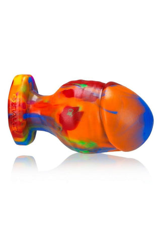 Oxballs Honcho-3 Silicone Anal Plug - Rainbow - Large