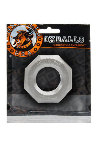 Oxballs Humpx Silicone Cock Ring - Silver