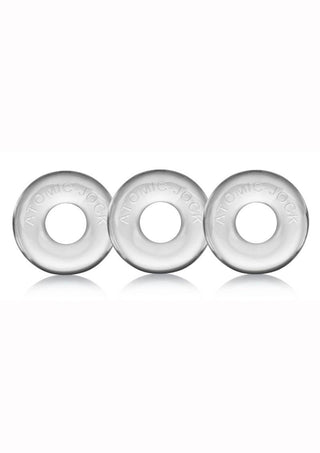 Oxballs Ringer Donut Cock Ring - Clear - 3 Pack