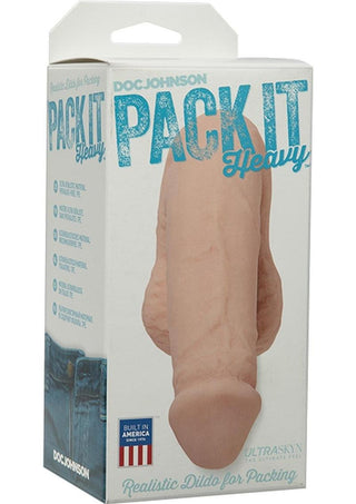 Pack It Heavy Dildo - Vanilla/White - 5.5in