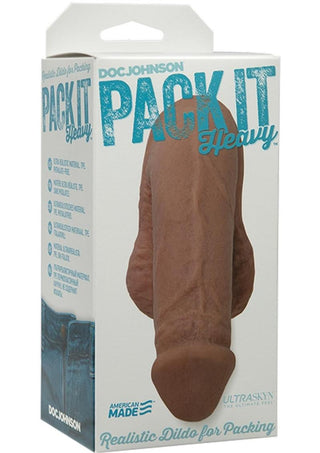 Pack It Lite Dildo - Brown/Caramel - 4.5in