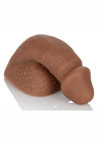 Packer Gear Silicone Packing Penis - Brown/Chocolate - 4in