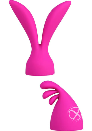 Palmpleasure Silicone Massager Head Attachment - Pink - 2 Per Pack