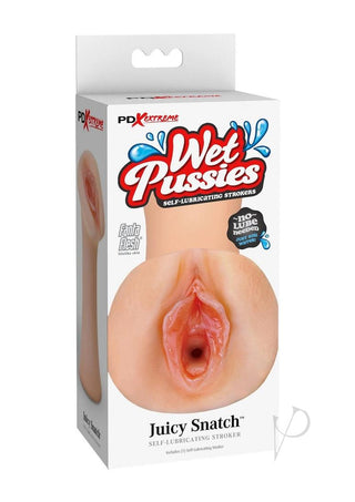 Pdx Extreme Wet Pussies Juicy Snatch Self Lubricating Stroker - Vanilla