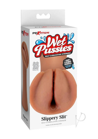 Pdx Extreme Wet Pussies Slippery Slit Self Lubricating Stroker - Caramel