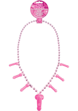 Pecker Whistle Necklace - Pink