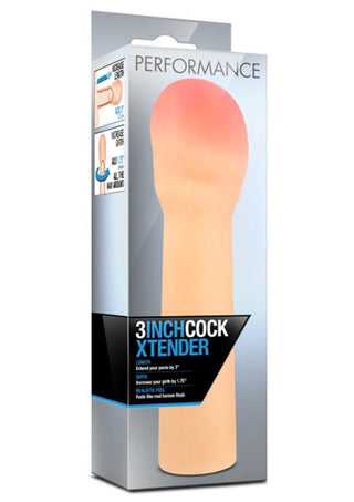 Performance Cock Xtender Penis Extender - Flesh/Vanilla - 3in