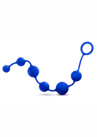 Performance Silicone Advanced Anal Beads - Blue/Indigo