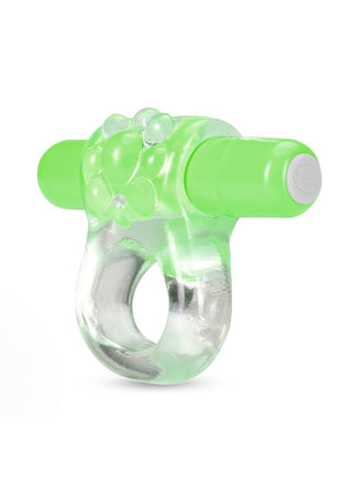 Play with Me Bull Vibrating Cock Ring - Green