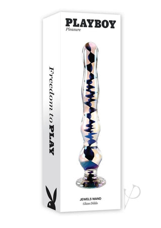 Playboy Jewels Wand Glass Probe - Black/Clear