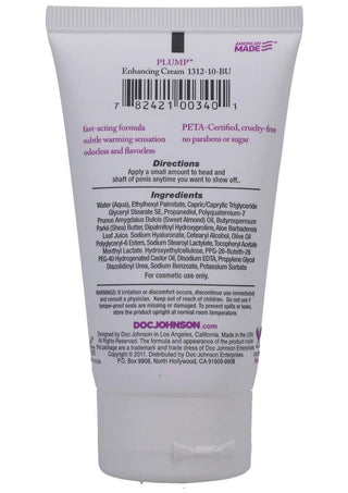 Plump Enhancement Cream For Men - 2oz