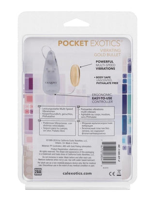 Pocket Exotics Vibrating Gold Bullet