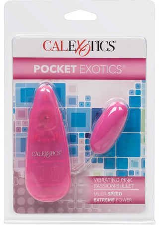 Pocket Exotics Vibrating Pink Passion Bullet - Pink