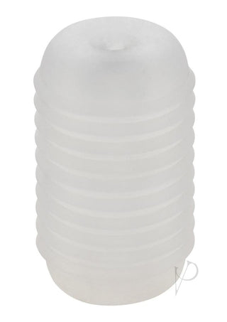 Pop Sock Ribbed Stroker - Clear