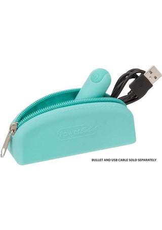 Powerbullet Silicone Storage Bag with Zipper - Green/Teal