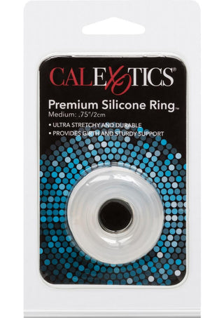 Premium Silicone Cock Ring - Clear - Medium