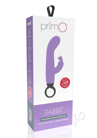 Primo Rabbit Rechargeable Silicone Vibrator - Lavender/Purple