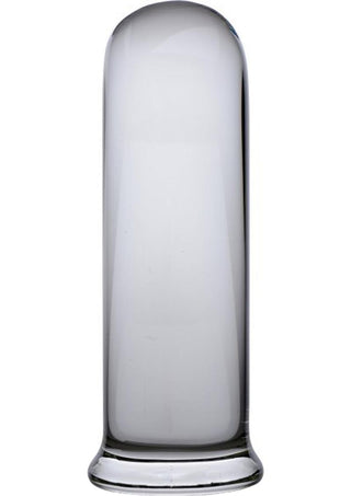 Prisms Pillar Large Cylinder Glass Anal Plug - Clear - Large