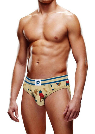 Prowler Lumberbear Brief - Blue/Brown - XSmall