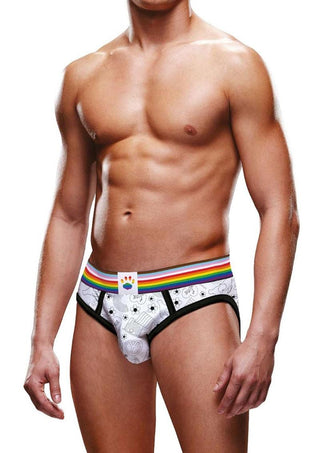 Prowler Pride Love and Peace 3 Brief - Multicolor/Rainbow - XLarge