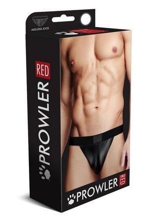 Prowler Red Wetlook Ass-Less Jock - Black - Large