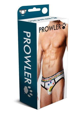 Prowler White Oversized Paw Brief - Multicolor/White - Small