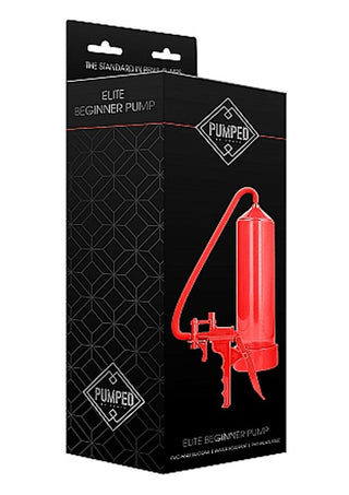 Pumped By Shots Elite Beginner Penis Pump - Red