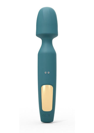 R-Evolution Rechargeable Silicone Rabbit Vibrator - Teal Me - Teal