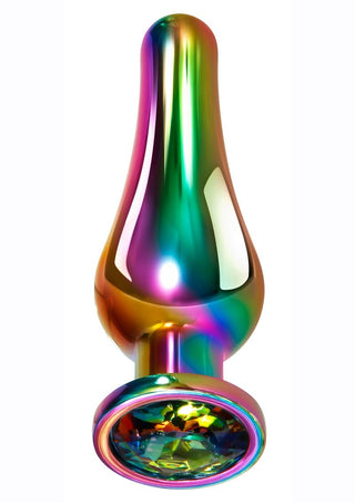 Rainbow Metal Anal Plug