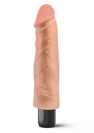 Real Feel Lifelike Toyz No. 1 Realistic Vibrating Dildo - Flesh/Vanilla - 7.5in