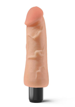 Real Feel Lifelike Toyz No. 4 Realistic Vibrating Dildo - Flesh/Vanilla - 6in