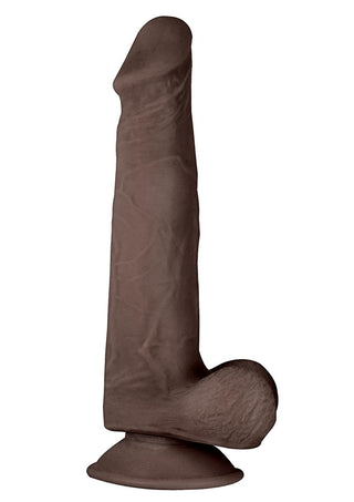 Realcocks Dual Layered #3 Bendable Dildo - Brown/Chocolate - 7.5in