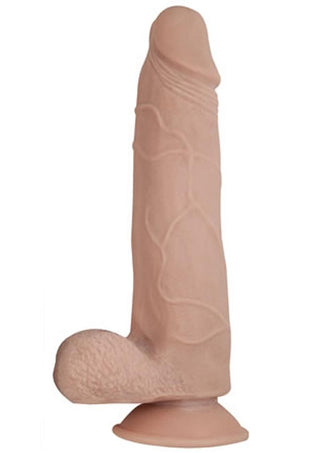 Realcocks Dual Layered #4 Bendable Thick Dildo - Flesh/Vanilla - 8in