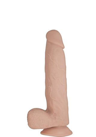 Realcocks Dual Layered #7 Bendable Dildo - Flesh/Vanilla - 8.5in