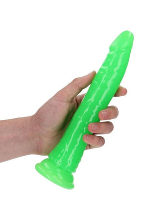 Realrock Slim Glow In The Dark Dildo with Suction Cup