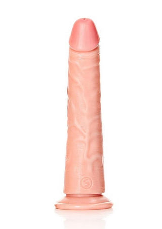 Realrock Slim Realistic Dildo with Suction Cup - Vanilla - 7in