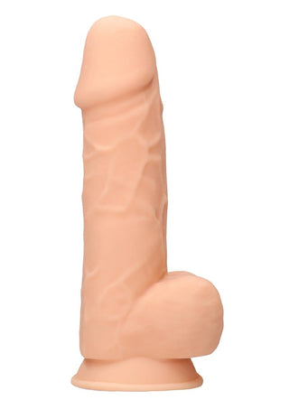 Realrock Ultra Silicone Dildo with Balls - Vanilla - 8.5in