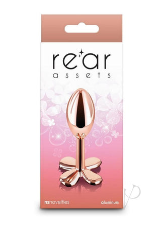 Rear Assets Clover Aluminum Anal Plug - Rose Gold