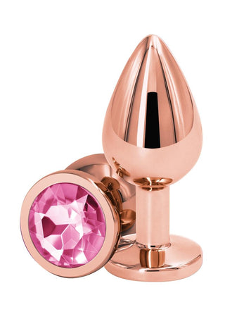 Rear Assets Rose Gold Anal Plug - Pink - Medium/Small