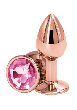 Rear Assets Rose Gold Anal Plug - Pink/Rose Gold - Small