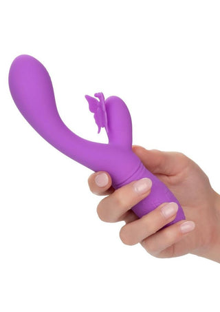 Rechargeable Butterfly Kiss Flutter Silicone Rabbit Vibrator