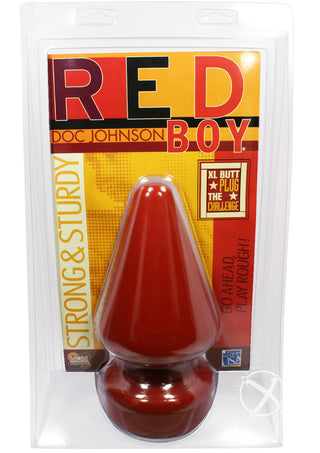 Red Boy - The Challenge - Extra Large Butt Plug - Red