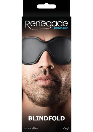 Renegade Bondage Vinyl Blindfold - Black