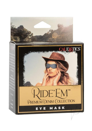 Ride 'Em Premium Denim Collection Eye Mask - Blue