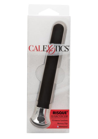 Risque 10 Function Slim Vibrator - Black